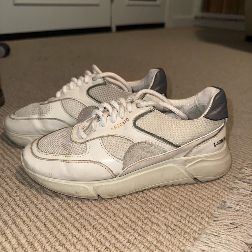 Axel Arigato Cream and Gray genesis vintage Sneakers